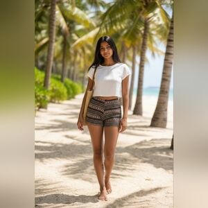 Tribal Patterned Women's Shorts